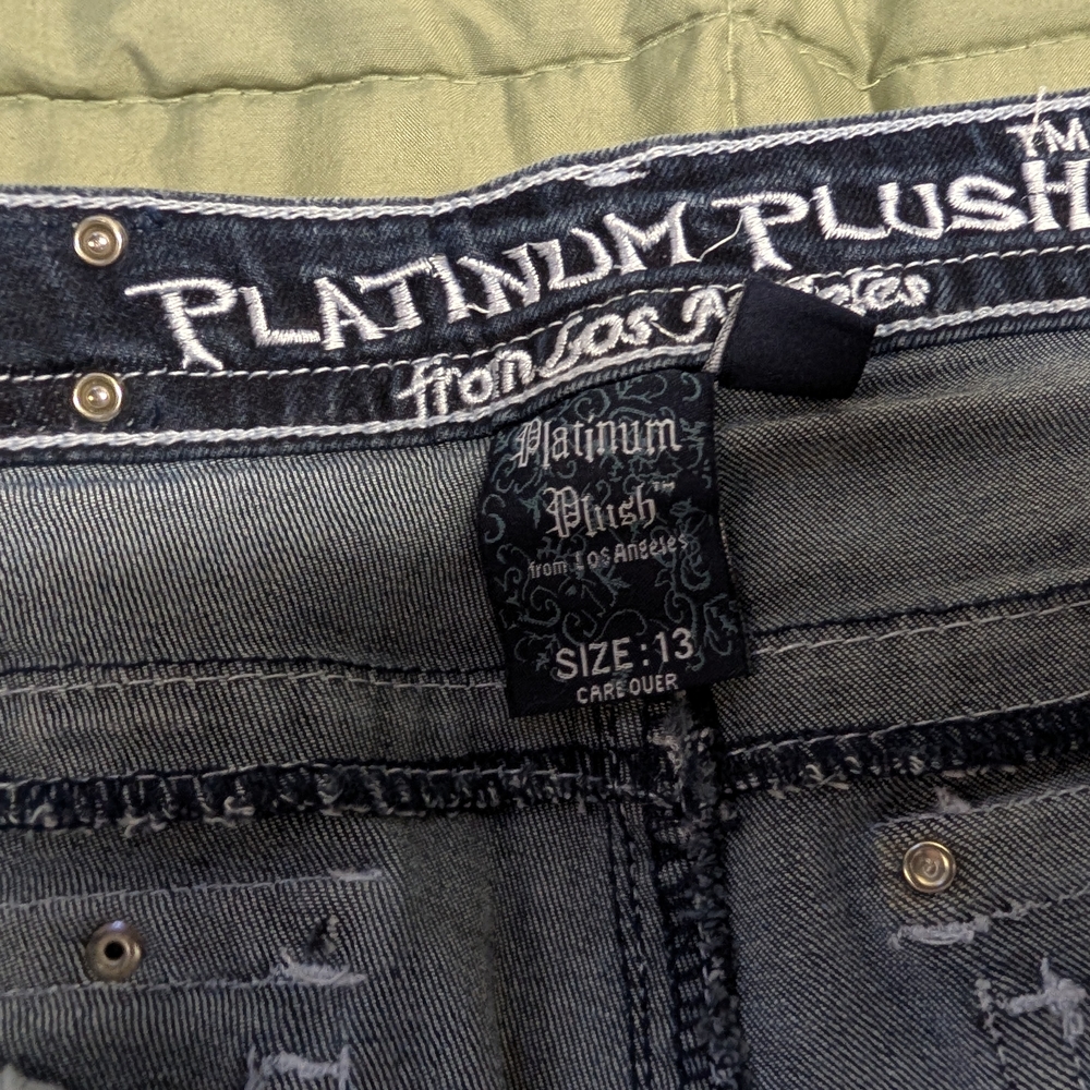 Edgy Skull Embellished Boot Cut Jeans - Picture 6 of 6
